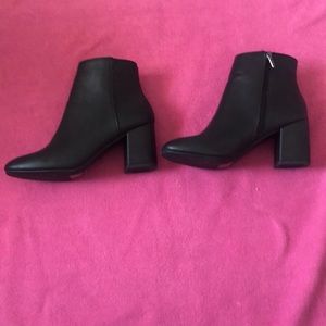 black ankle boots